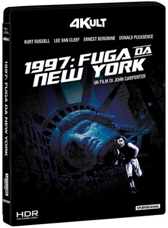 Locandina italiana DVD e BLU RAY 1997: Fuga da New York 